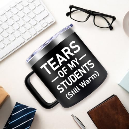Fufendio Teacher Appreciation Mug - Black Teacher Gift for Men & Women