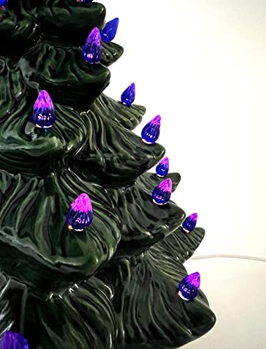 Medium Ceramic Tree Light Ornaments - Blue Twist Style - 144 Pack