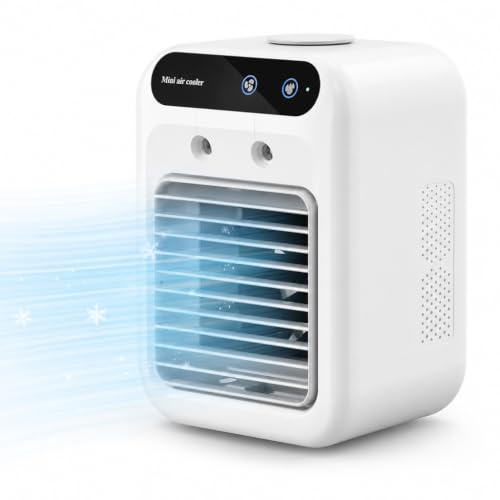 Portable Air Conditioner Fan with 3 Speeds, 2 Modes & 500ML Water Tank