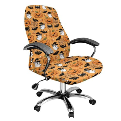 Halloween Ghost Office Chair Cover - Large Stretch Desk Protector