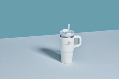 STANLEY Quencher H2.0 Tumbler with Handle and Straw 20 oz | Flowstate 3-Position Lid | Cup Holder Compatible for Travel | Insulated Stainless Steel Cup | BPA-Free | Frost