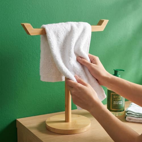 Bamboo & Wooden Hand Towel Holder Stand for Kitchen & Bathroom