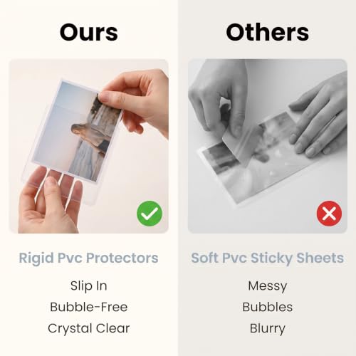 20-Pack Ultrasound Photo Sleeves - Side-Loading 3x4 Inch Clear Protectors