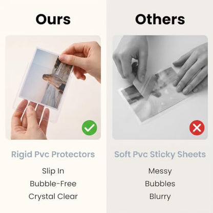 20-Pack Ultrasound Photo Sleeves - Side-Loading 3x4 Inch Clear Protectors