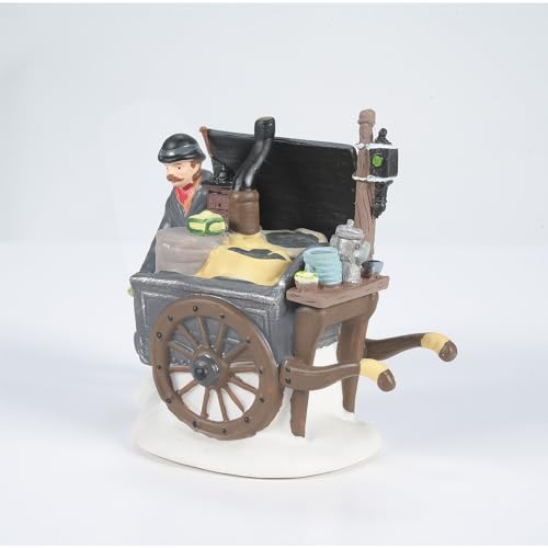Dickens' Village Coffee Stall Building and Figurine Set - Victorian England Decor