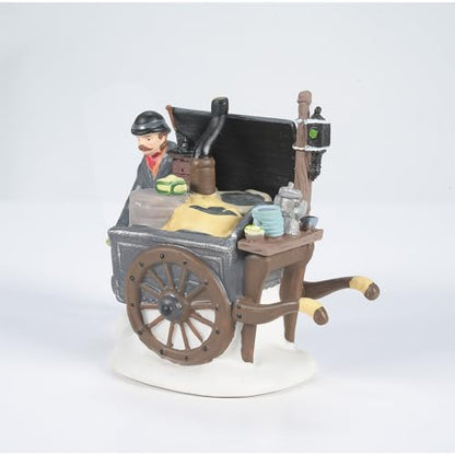 Dickens' Village Coffee Stall Building and Figurine Set - Victorian England Decor