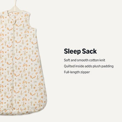 Amazon Essentials x Sofia Grainge Unisex Babies' Cotton Sleep Sack, 2.5 TOG Wearable Blanket, Blush, 0-6 Months