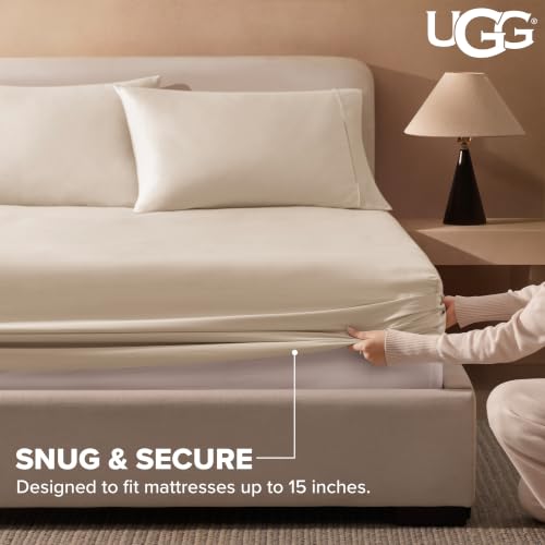 Cotton King Sheet Set - Cream / King Size 4 Piece Bed Sheets