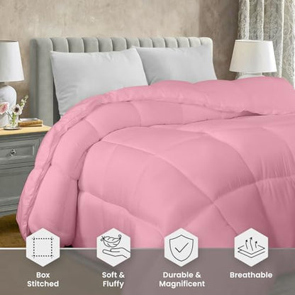 Utopia Bedding Comforter Duvet Insert, Quilted Comforter with Corner Tabs, Box Stitched Down Alternative Comforters Twin XL Size (White)