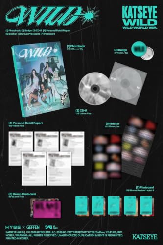KATSEYE Wild EP Album - Standard Wild Heart Version, K-Pop Music CD