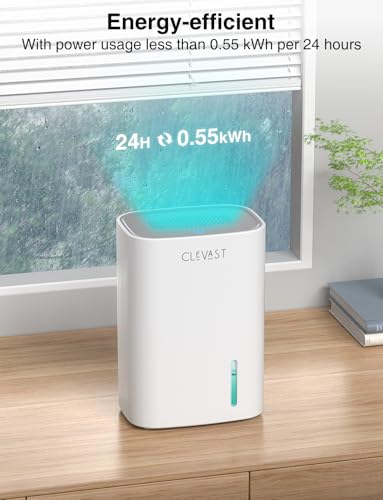 Small Dehumidifier for Bedroom Bathroom Quiet Portable Compact Moisture Absorber