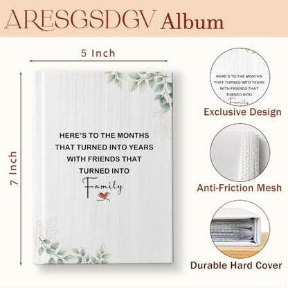 4x6 Photo Album Holds 36 Pictures - Durable Hardcover & Top-Loading Window