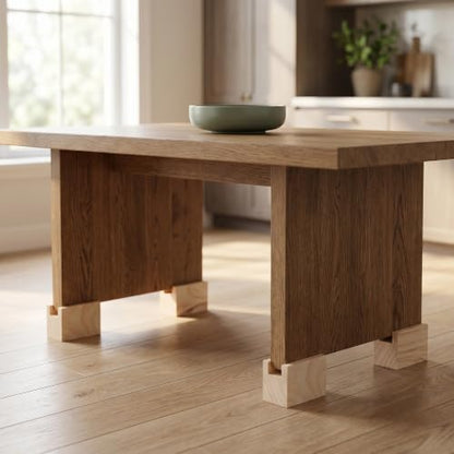 Wooden Furniture Risers 4 Pack - 5cm Lift Blocks for Tables & Sofas