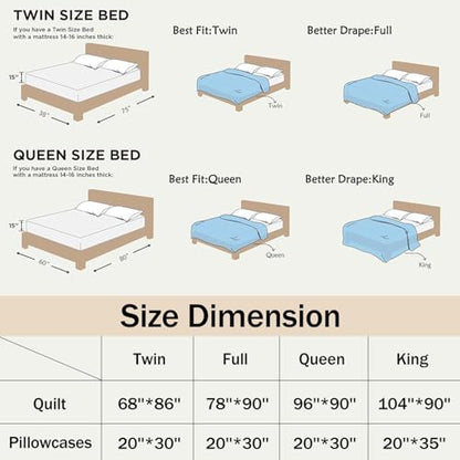 HOSIMA Kids Halloween Bedspread King Patchwork Quilt with 2 Pillowcases - Orange-Black