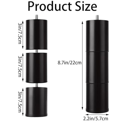 4 Pack Bed Support Legs - Adjustable Three-Section ABS Furniture Feet 8.7 Inch