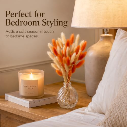 Natural Bunny Tail Grass Decor - 120 PCS Pampas for Vase Arrangements