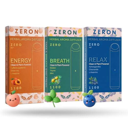 Herbal Aroma Diffuser Sticks Set - Plant-Based Fragrances for Home & Office, 3-Pack