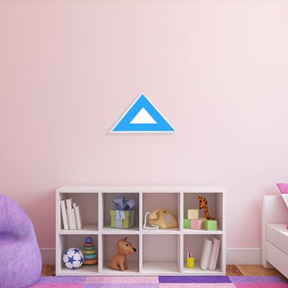 Acrylic Triangle Flag Display Case with Protective Cover Wall Mount