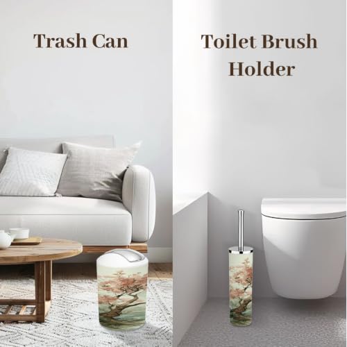 6-Piece Bathroom Accessory Set with Trash Can Soap Dispenser & Holder