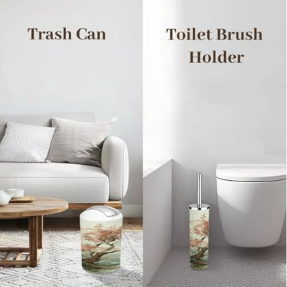 6-Piece Bathroom Accessory Set with Trash Can Soap Dispenser & Holder