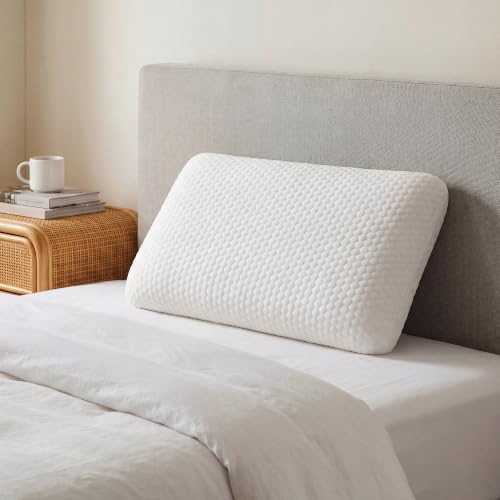 Cooling Gel Memory Foam Pillow with Neck Support, Breathable Cover, Medium Firm