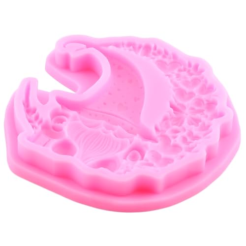Christmas Silicone Mold Santa Claus Fondant Molds Style ZC - Holiday Cake Decor