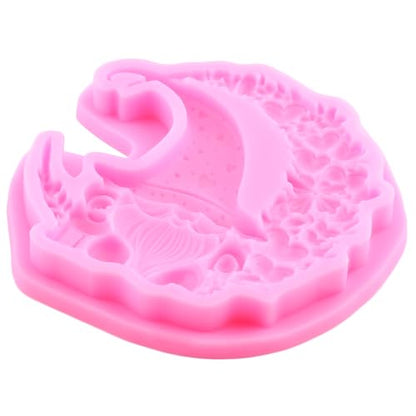 Christmas Silicone Mold Santa Claus Fondant Molds Style ZC - Holiday Cake Decor