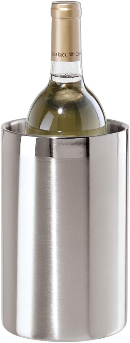 Oggi Insulated Ice Bucket with Lid and Stainless Steel Wine Cooler