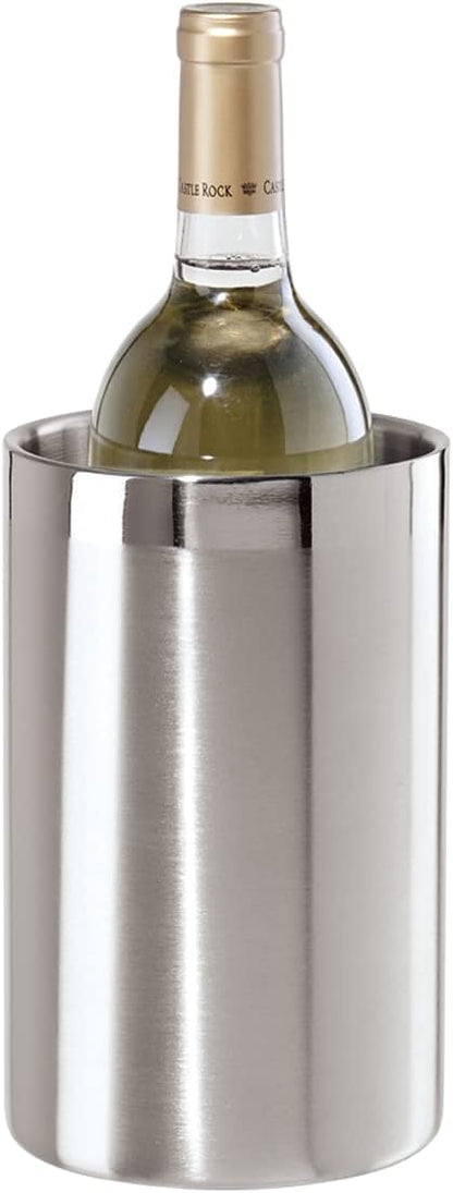 Oggi Insulated Ice Bucket with Lid and Stainless Steel Wine Cooler