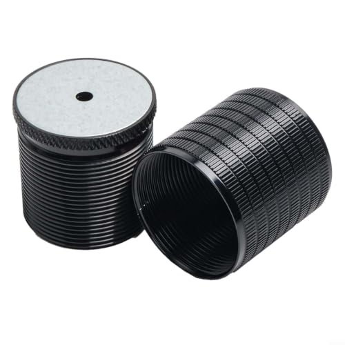 Adjustable Bed Risers 3-8 Inch Stackable Furniture Lifters - Black 43mm