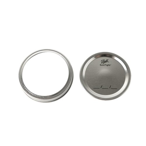 Ball - 16oz Wide Mouth Jars with Lids & Bands 12 Pack Jars, Large Glass Mason Jar for Food Storage with airtight Lid, 0.125 Gallon Glass Jar with Lid and Bands, Set of 12