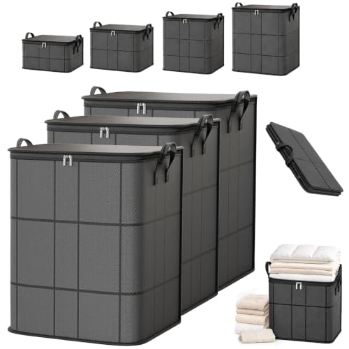 XXL Foldable Storage Bag with Reinforced Handles 220L for Bedding Clothes Moving - Variation 3