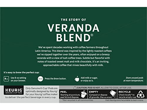 Starbucks Veranda Blend Blonde, K-Cup Portion Pack for Keurig K-Cup Brewers, 10-Count (Pack of 2)