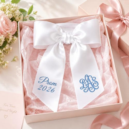 Personalized Monogram Prom Bouquet Sash with Embroidery - Variation 7