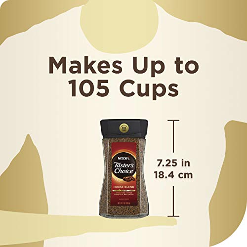 Nescafe Taster's Choice Instant Coffee, House Blend, 7 Ounce