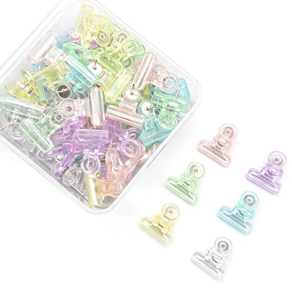 Push Pin Clips - Decorative Multicolor Thumbtacks with Clips, 48 Pieces