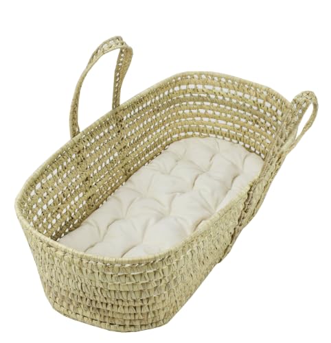 Organic Cotton Futon Mattress Topper for Moses Basket 26x11 - GOTS Certified