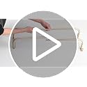 Wall Mounted Towel Rack with Hooks - Brushed Gold Finish for Bathroom