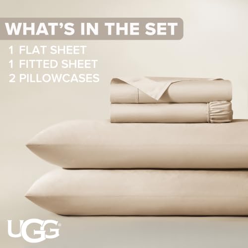 Cotton King Sheet Set - Cream / King Size 4 Piece Bed Sheets