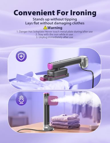 Travel Steamer for Clothes - Portable Handheld Garment Steamer Ink Blue