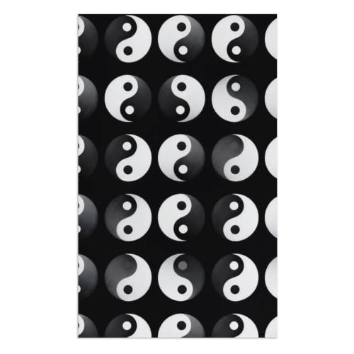 Yin Yang Fluffy Bath Towel Pattern 180 - Large Spa & Beach Towel