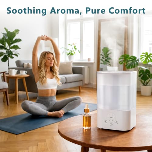 Electactic Touch Control Humidifier with 3.2L Capacity, 7 LED Colors & Aromatherapy