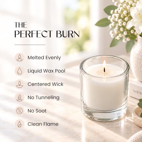 White Votive Candles Pack of 25 - Unscented, 10 Hour Burn Time