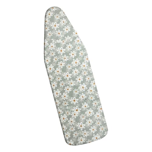 Blue Floral Heat Reflective Ironing Board Cover with Non-Slip Padding - Machine Washable