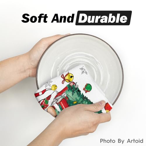 Gnome Christmas Kitchen Towels Set of 2 18x26 Inches - Holiday Decor
