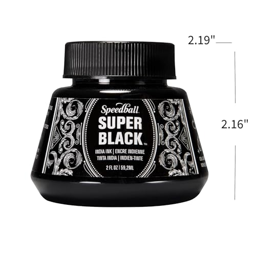Speedball Super Black India Ink, 2-Ounce