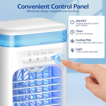 Portable Air Conditioner with Mist Modes & 3-Speed Fan - Cool Fan Variation