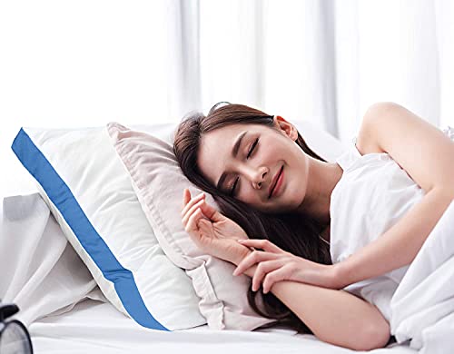 Utopia Bedding Bed Pillows for Sleeping Standard Size (Grey), Set of 2, Soft & Fluffy Pillow with Down Alternative Filling, Cooling, Hotel Quality, Gusseted Pillow for Back, Stomach or Side Sleepers