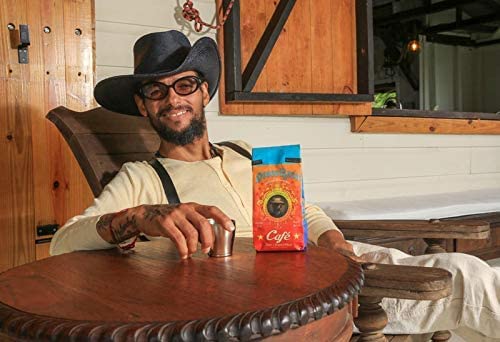 Draco Rosa Kit: Premium Ground Coffee from Puerto Rico - 8oz (2 Pack) + (1) Limited Edition Puerto Rican Sticker by Artist Jose Hoffman