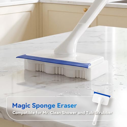 30 Pack Eraser Sponge Refills for Mr Clean Magic Eraser Shower & Tub Scrubber - High-Density Cleaning Pads